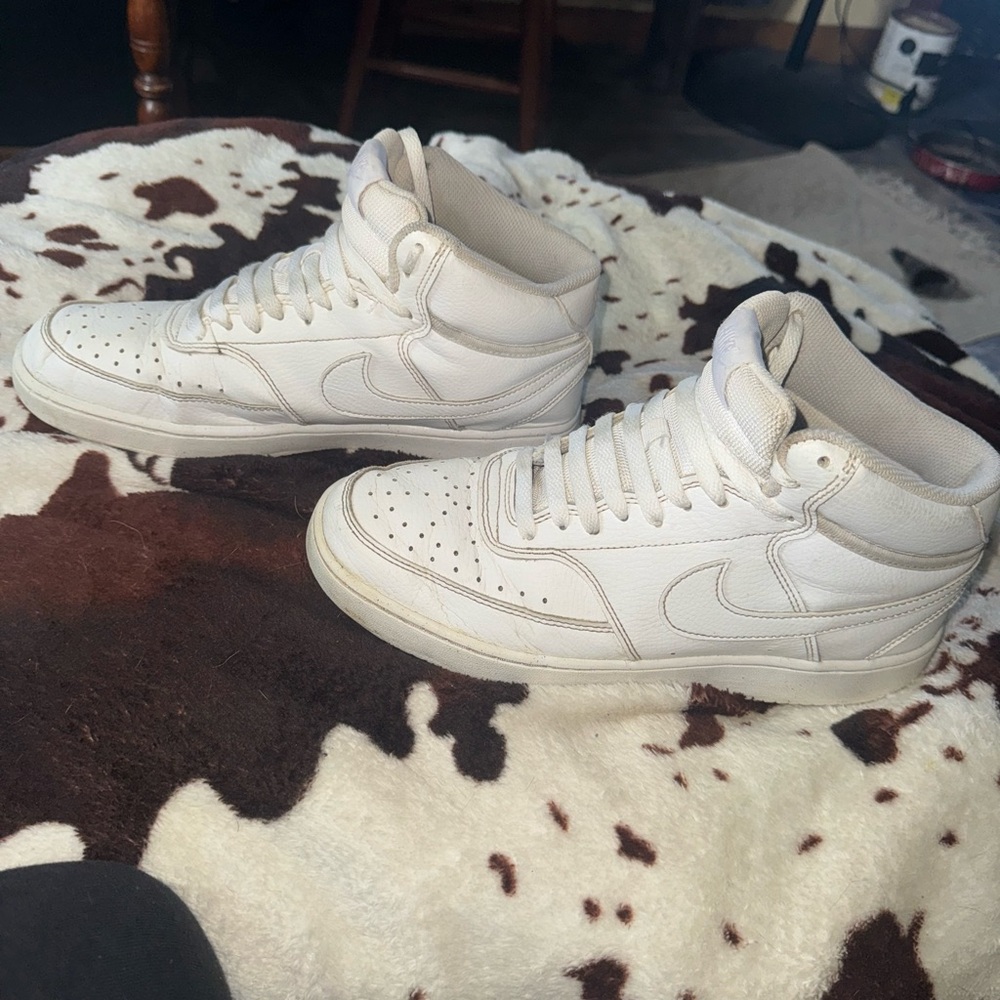Men's Nike Air Force White High-Top Sneakers